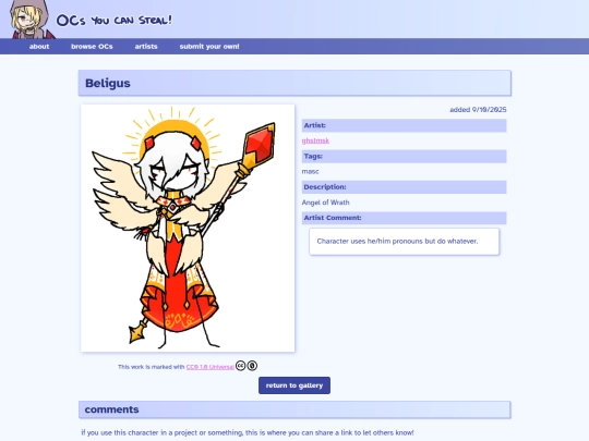 ocs/beligus screenshot