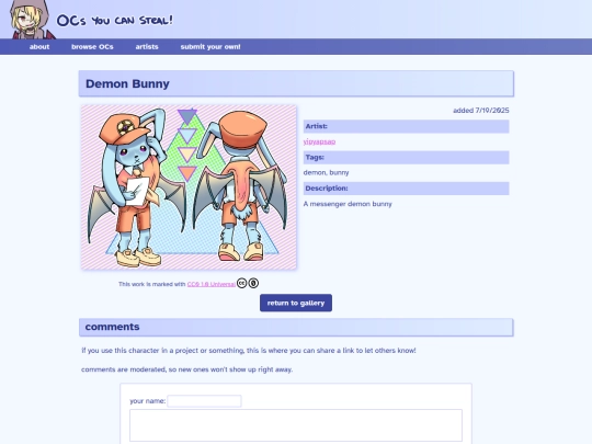 ocs/demonbunny screenshot