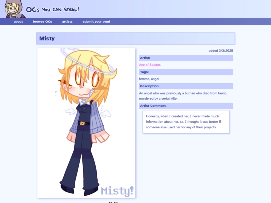 ocs/misty screenshot