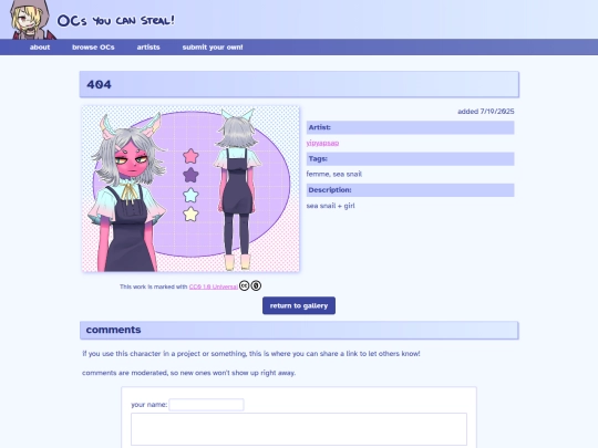 ocs/seasnailgirl screenshot