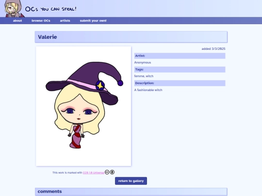 ocs/valerie screenshot