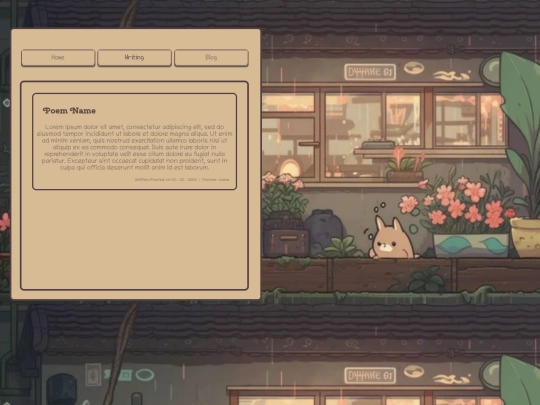 writing screenshot