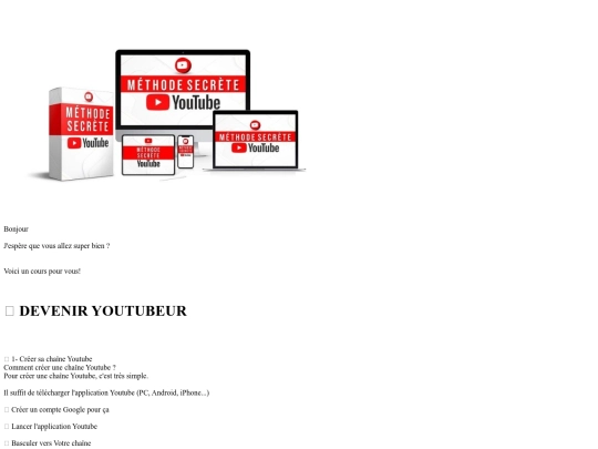 DEVENIR YOUTUBEUR screenshot