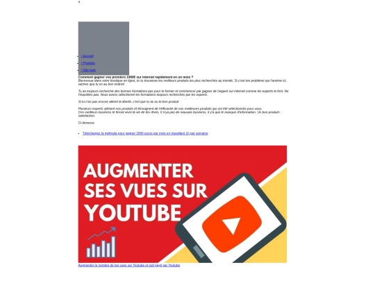 Mon site E-commerce screenshot