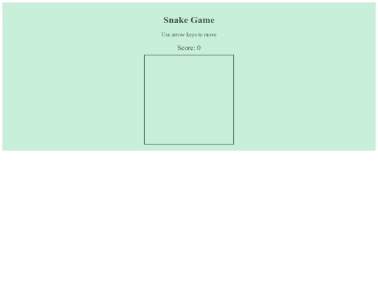 snake screenshot