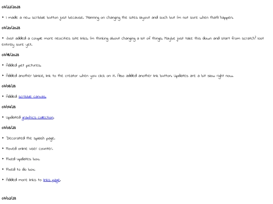 updates screenshot