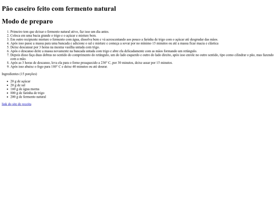 bolosCaseiros screenshot