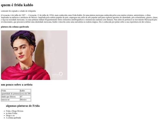 paginaFridakalo screenshot