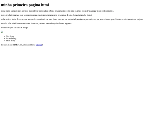 primeiraPagina screenshot