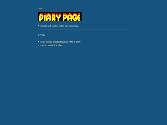 diary screenshot
