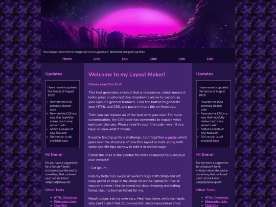 website layouts_themes/lurydcomic screenshot
