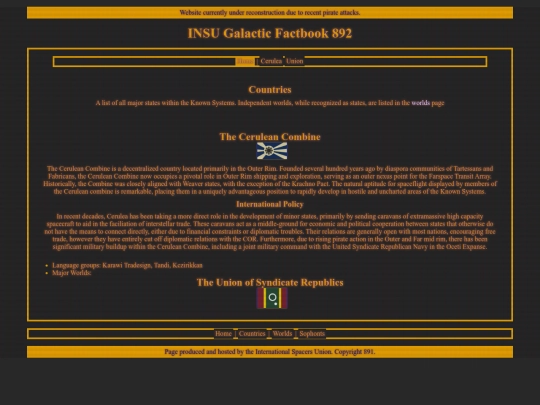 Countries screenshot