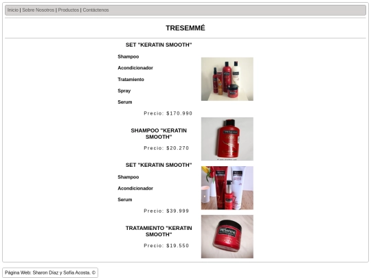 tresemme screenshot