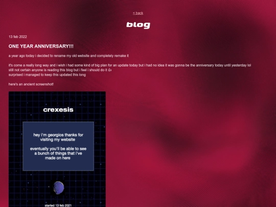 blog screenshot