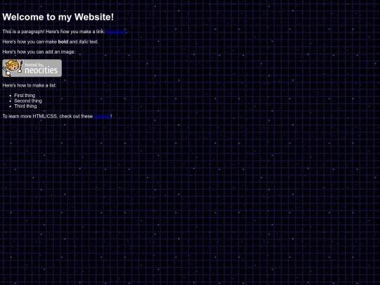 subpage-test/testpage screenshot