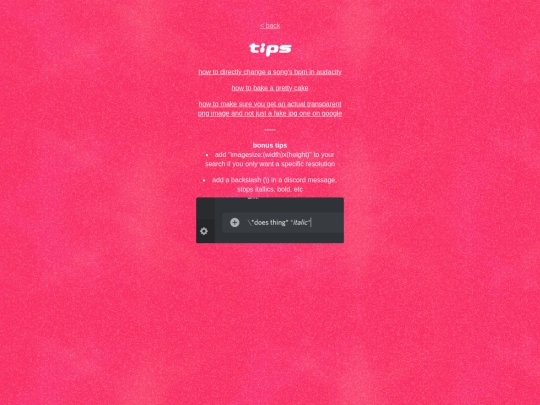 tips screenshot