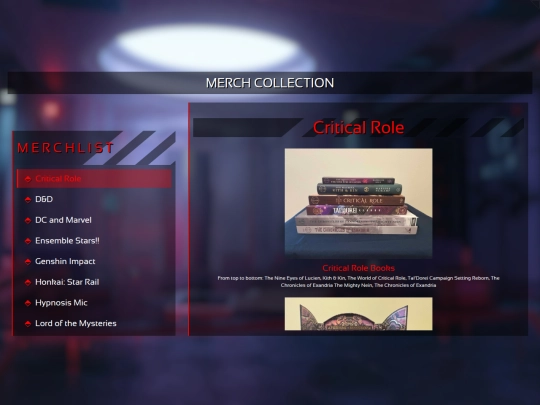 merch-collection screenshot