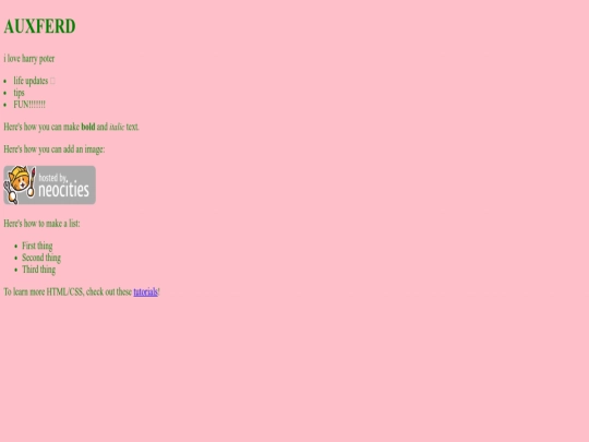 index screenshot