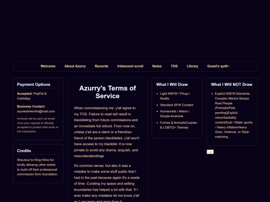 AzurrysTOS screenshot