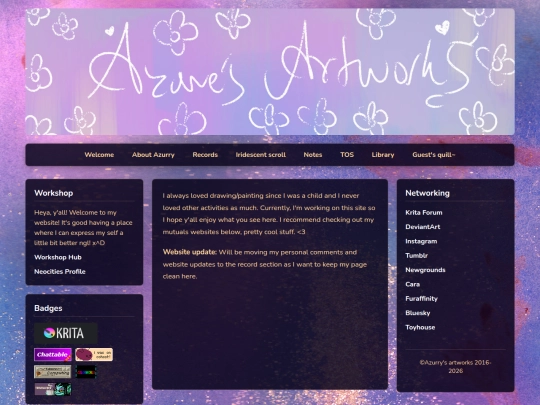 Welcome screenshot