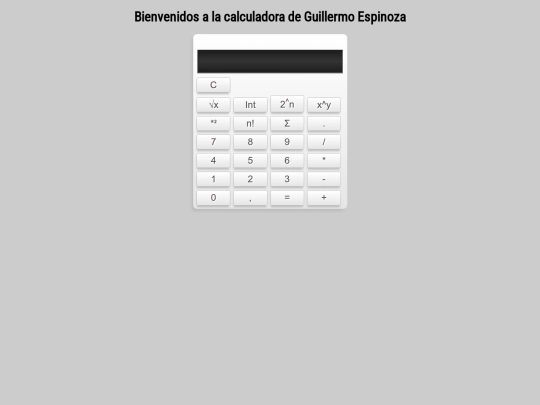calculadora/calculadoraGuilermoEspinoza screenshot