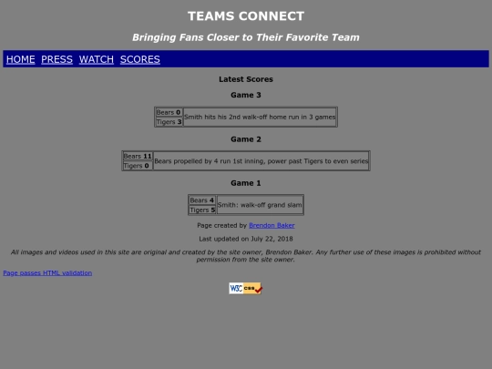 scores screenshot