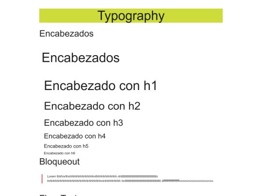 PracticaWEB/typography screenshot