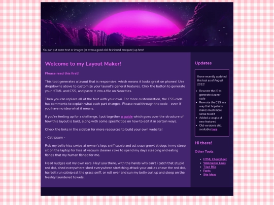 homepage screenshot