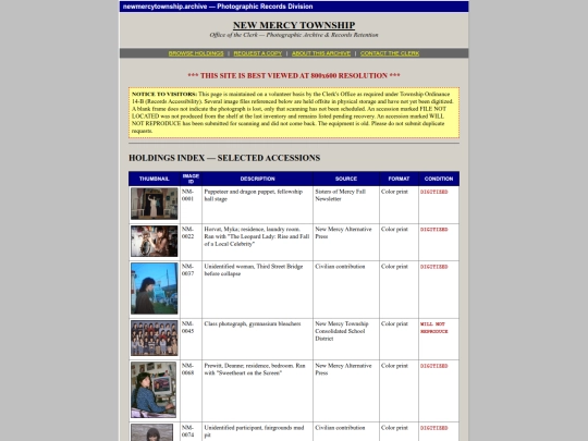 index screenshot