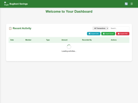 Bugiboni-savings-pwa /public/dashboard screenshot