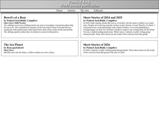 Articles screenshot