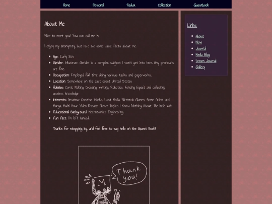 blog/about screenshot