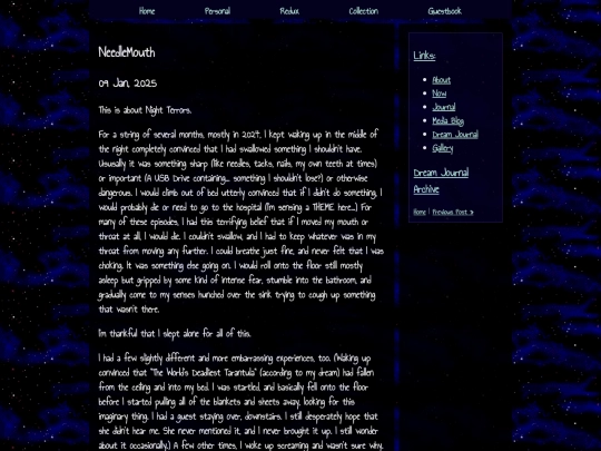 blog/dreams/posts/2025-01-09-NeedleMouth screenshot