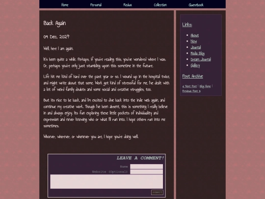 blog/posts/2024-12-09-Back-Again screenshot