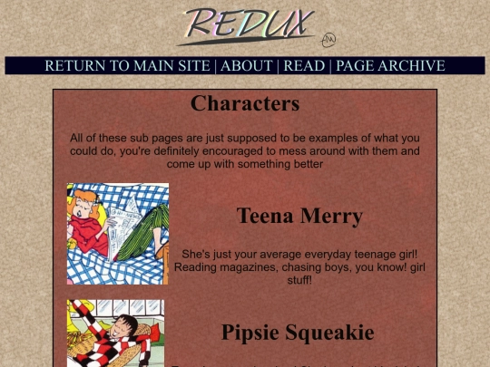 redux/characters screenshot