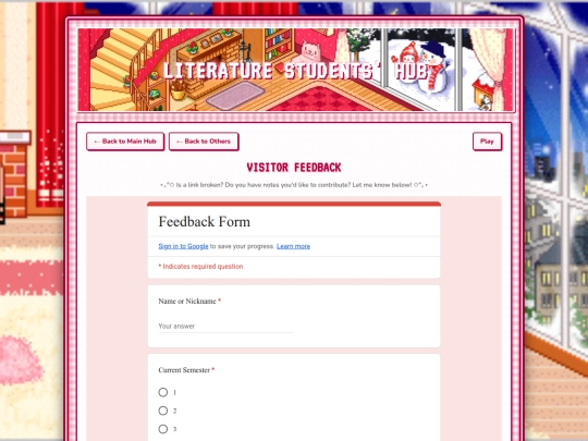 feedback screenshot