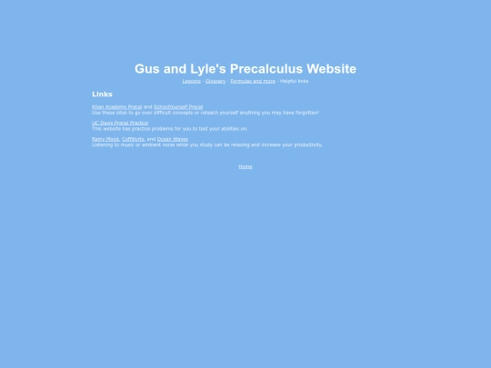 links screenshot