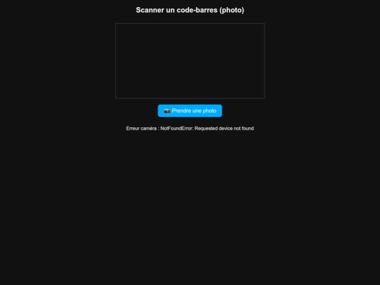 Codebarre screenshot