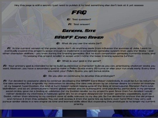 faq screenshot