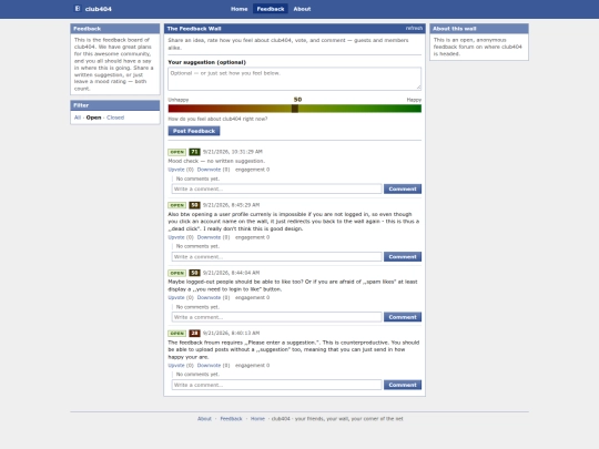 feedback screenshot