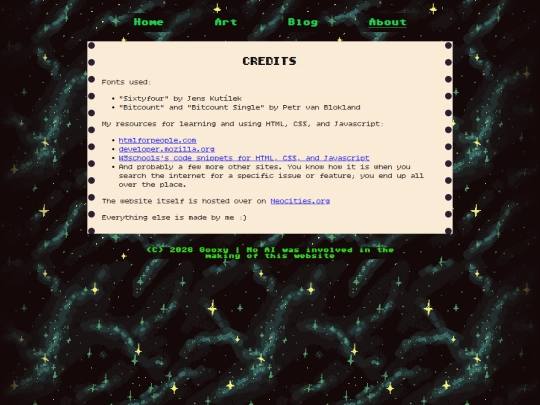 credits screenshot