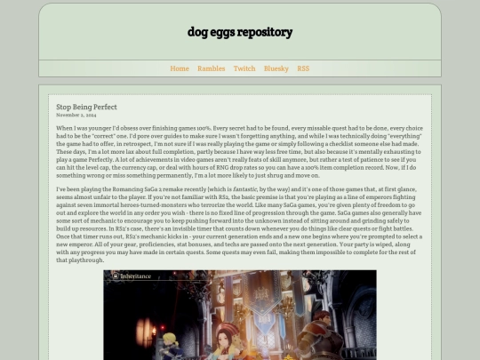 blog/stopbeingperfect screenshot