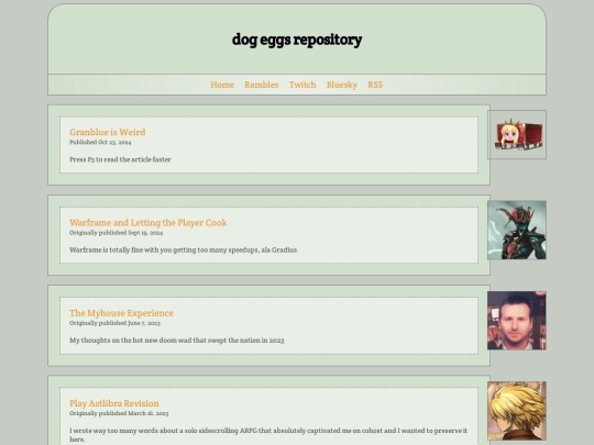 blog/teststyle screenshot