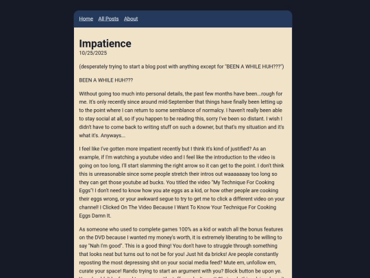 posts/impatience screenshot