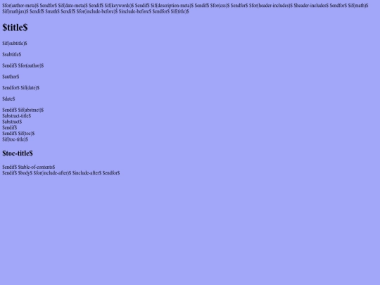 htmltemplate screenshot