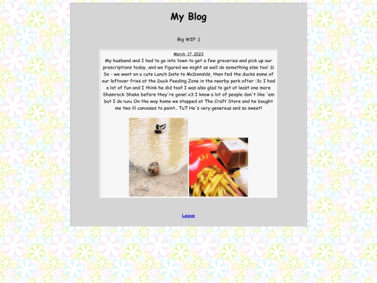 About/myblog screenshot