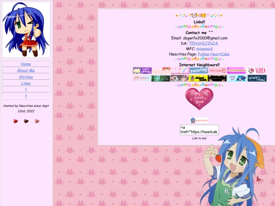 links screenshot
