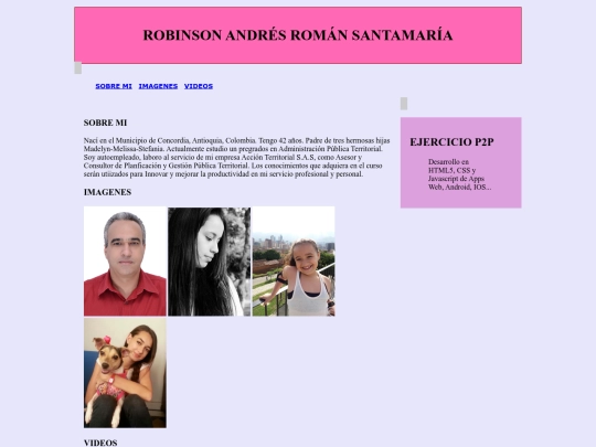 personalpage screenshot