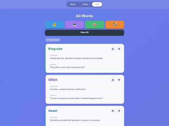 list screenshot