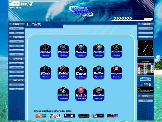 links screenshot